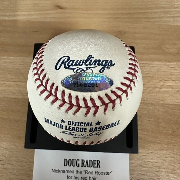 Doug Rader Signed Official MLB Baseball Autographed TRISTAR 7108281 - Picture 3 of 5
